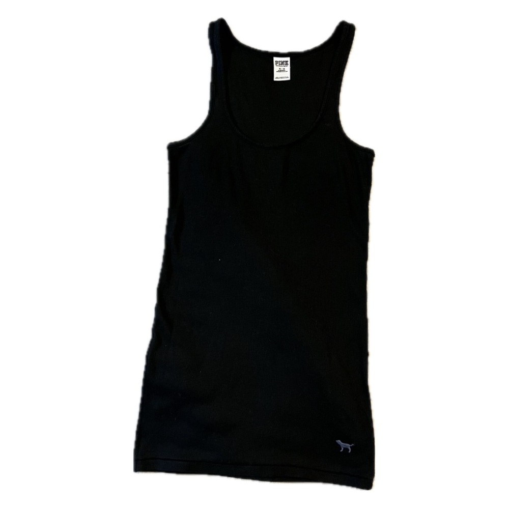 black pink/victoria’s secret sleepwear collection tank top